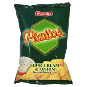 JJ Piattos Potato Chips Sour Cream & Onion Flavour 85gx50
